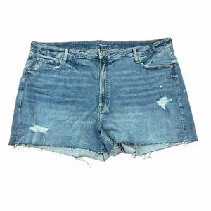 Old Navy Women’s Plus Size High-Rise O.G. Straight Denim Shorts Distressed Size